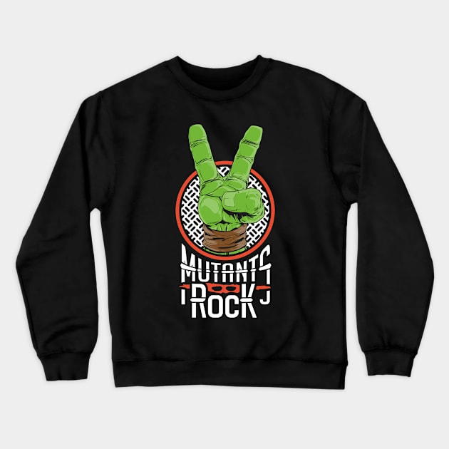 Mutants Rock - Raphael Crewneck Sweatshirt by RetroReview